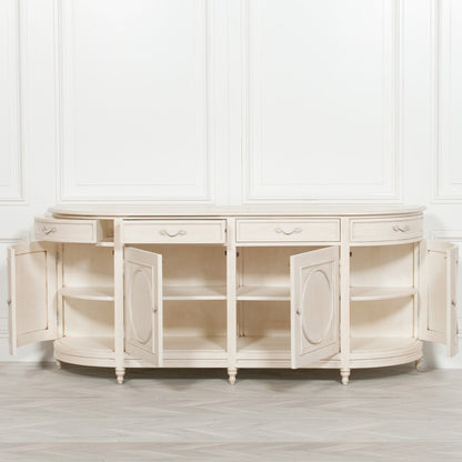 Bayur Wood Aged Ivory Sideboard
