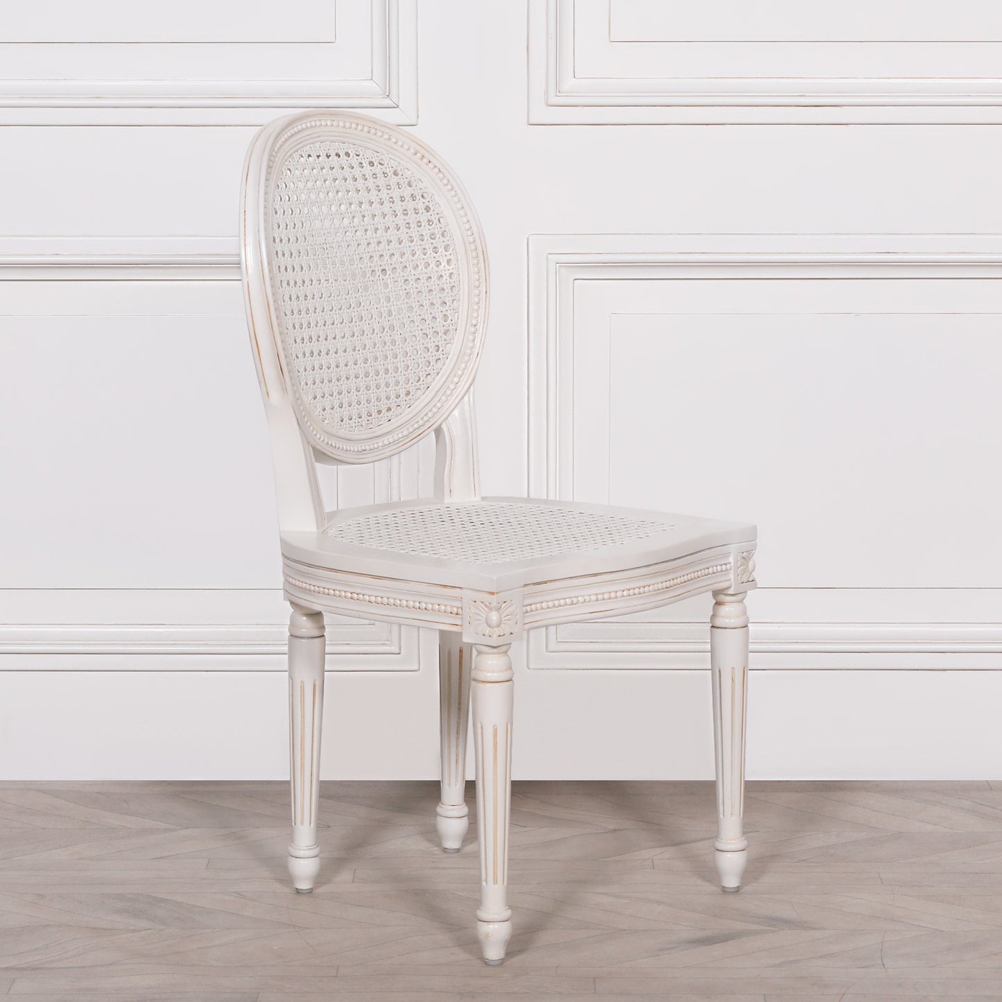 Chateau Mahogany White Dining Chair