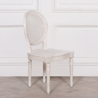 Chateau Mahogany White Dining Chair