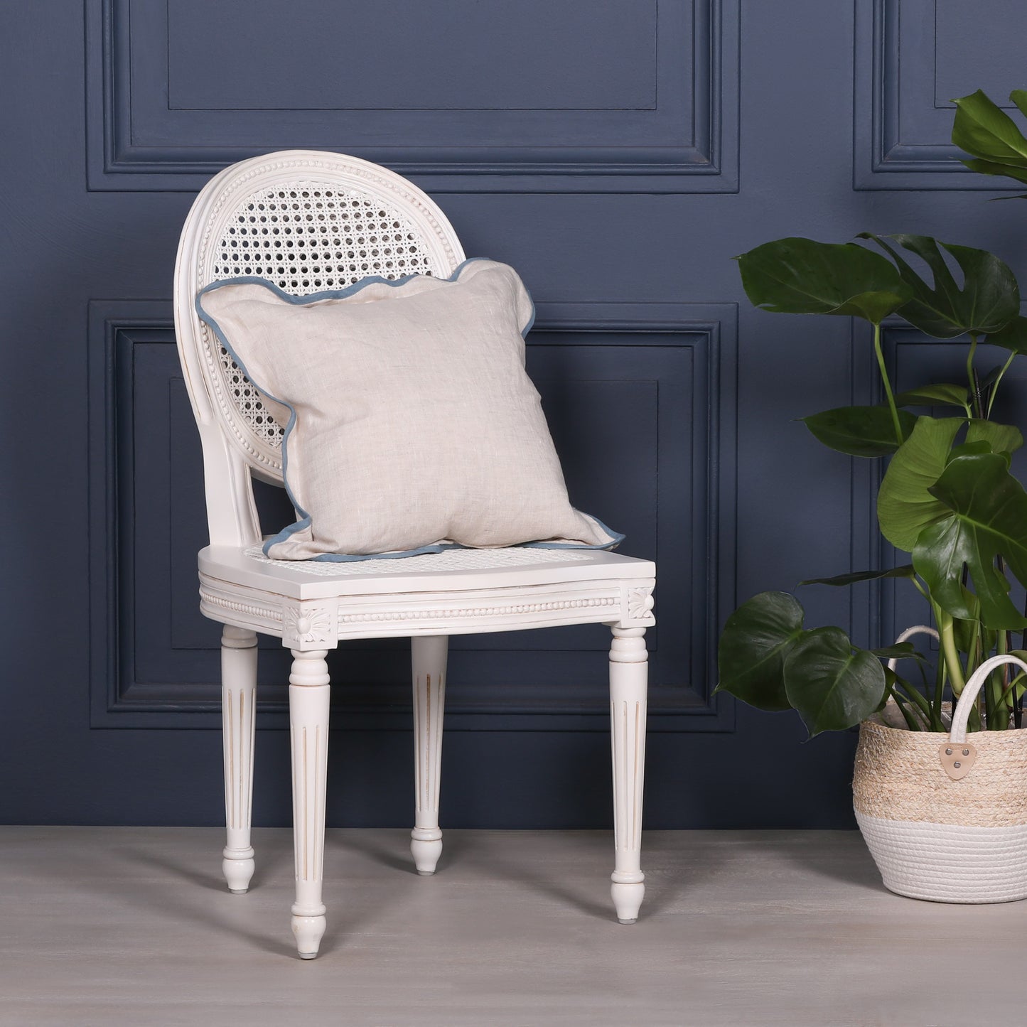 Chateau Mahogany White Dining Chair