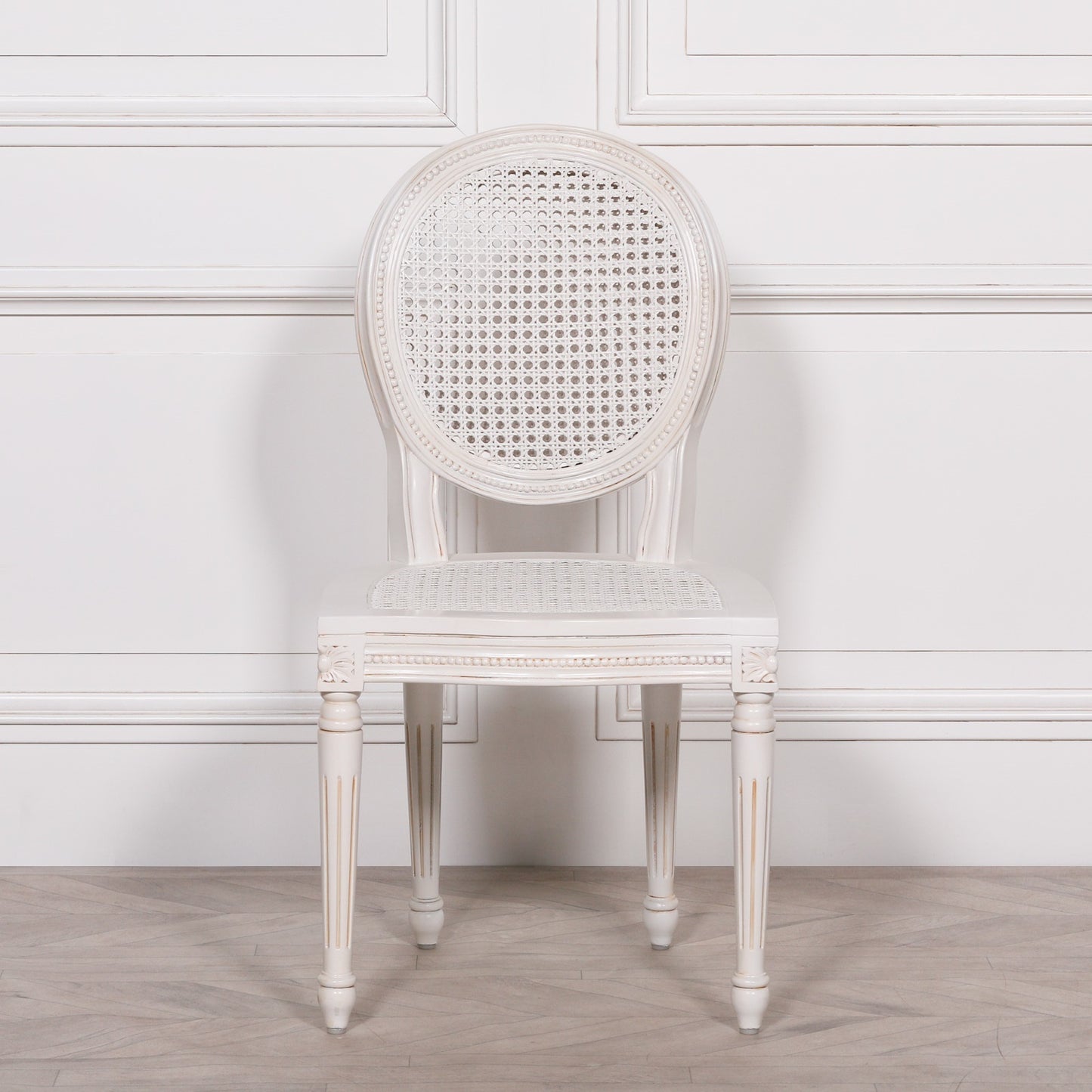 Chateau Mahogany White Dining Chair
