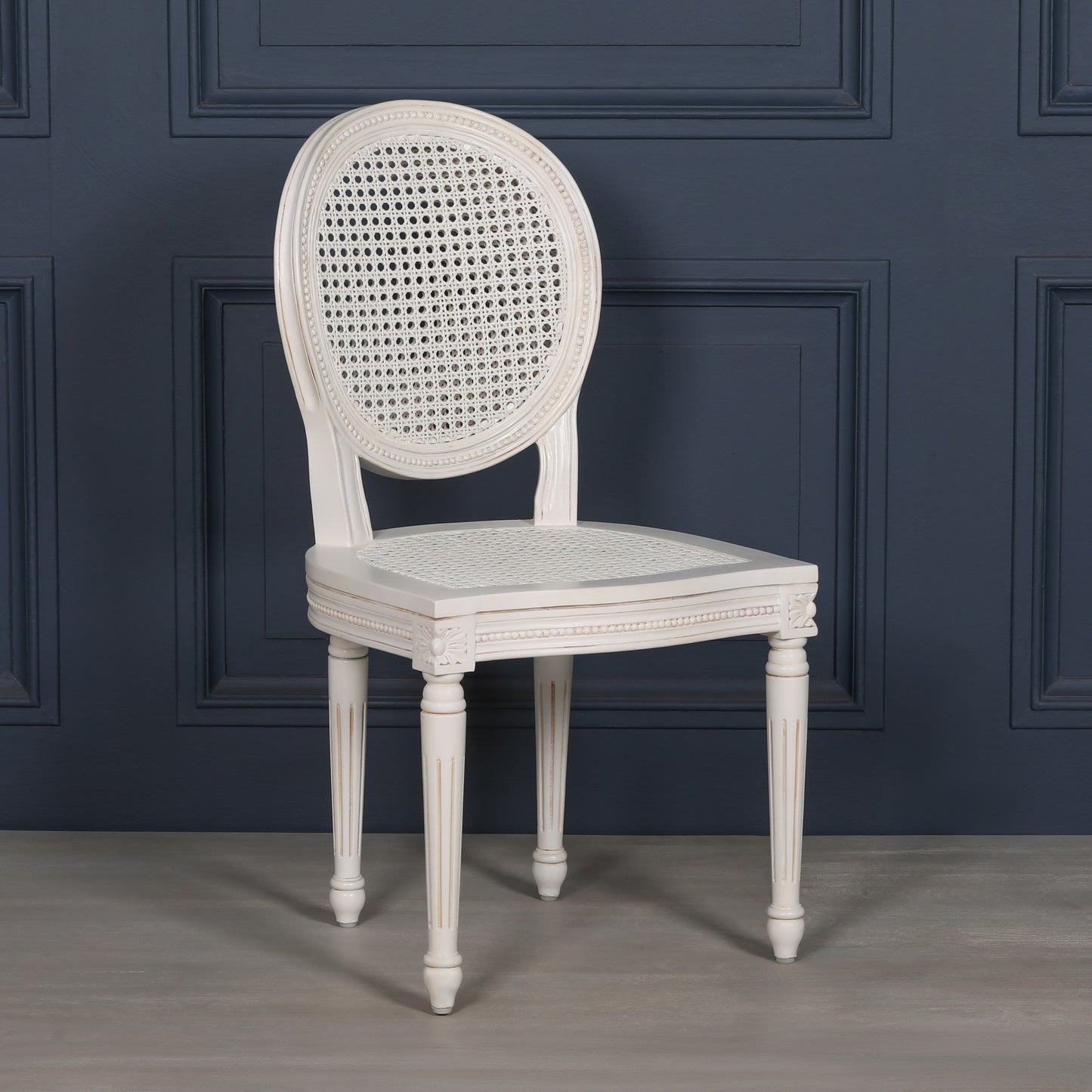 Chateau Mahogany White Dining Chair
