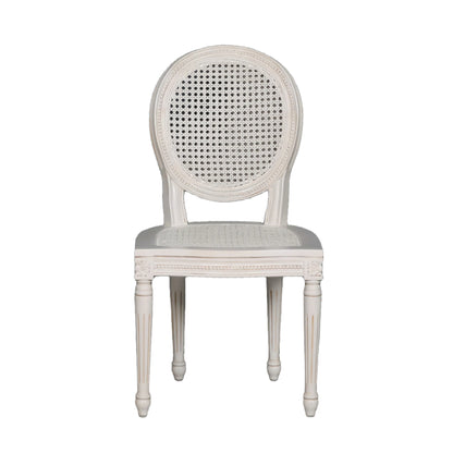 Chateau Mahogany White Dining Chair