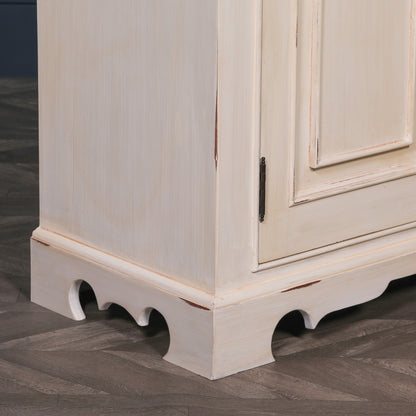 Elden Distressed Mahogany White Sideboard