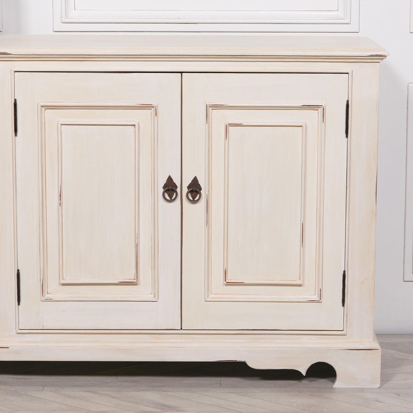 Elden Distressed Mahogany White Sideboard