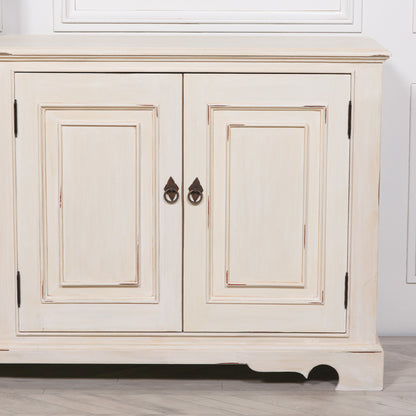 Elden Distressed Mahogany White Sideboard