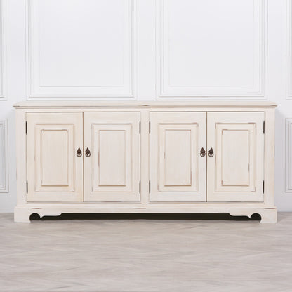 Elden Distressed Mahogany White Sideboard