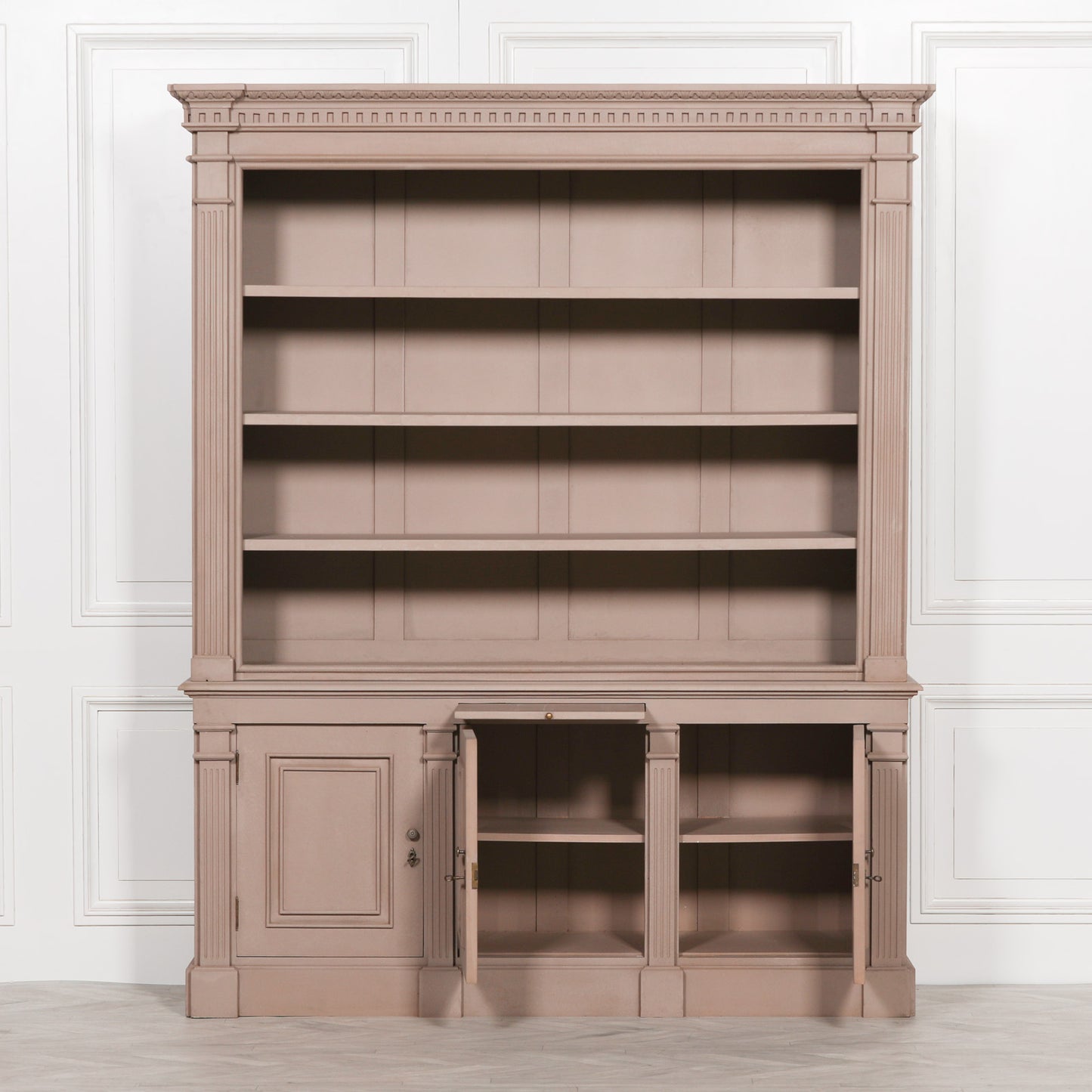 Elden Painted Mahogany Bookcase Display Cabinet