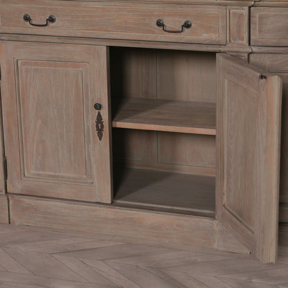 Arbouré Large White Cedar Bookcase with Ladder