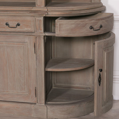 Arbouré Large White Cedar Bookcase with Ladder