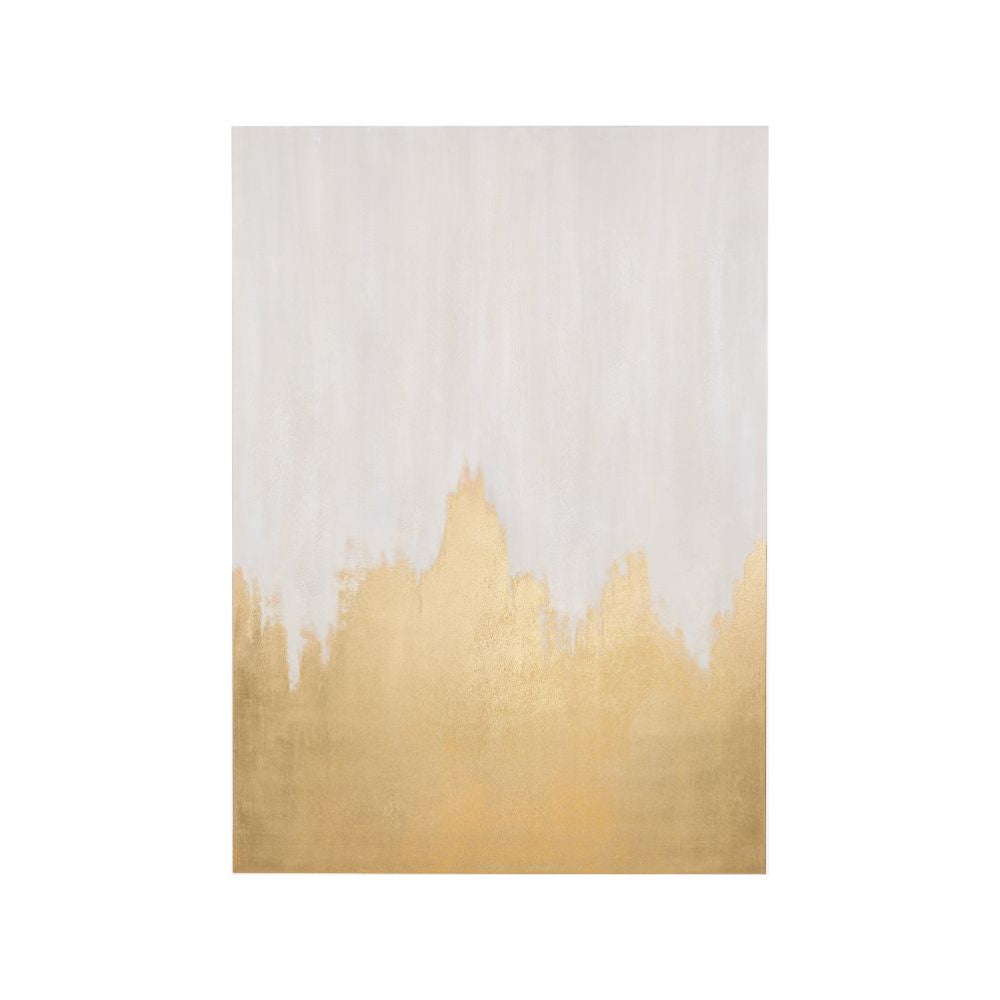 Frameless Canvas Black or White and Gold Abstract