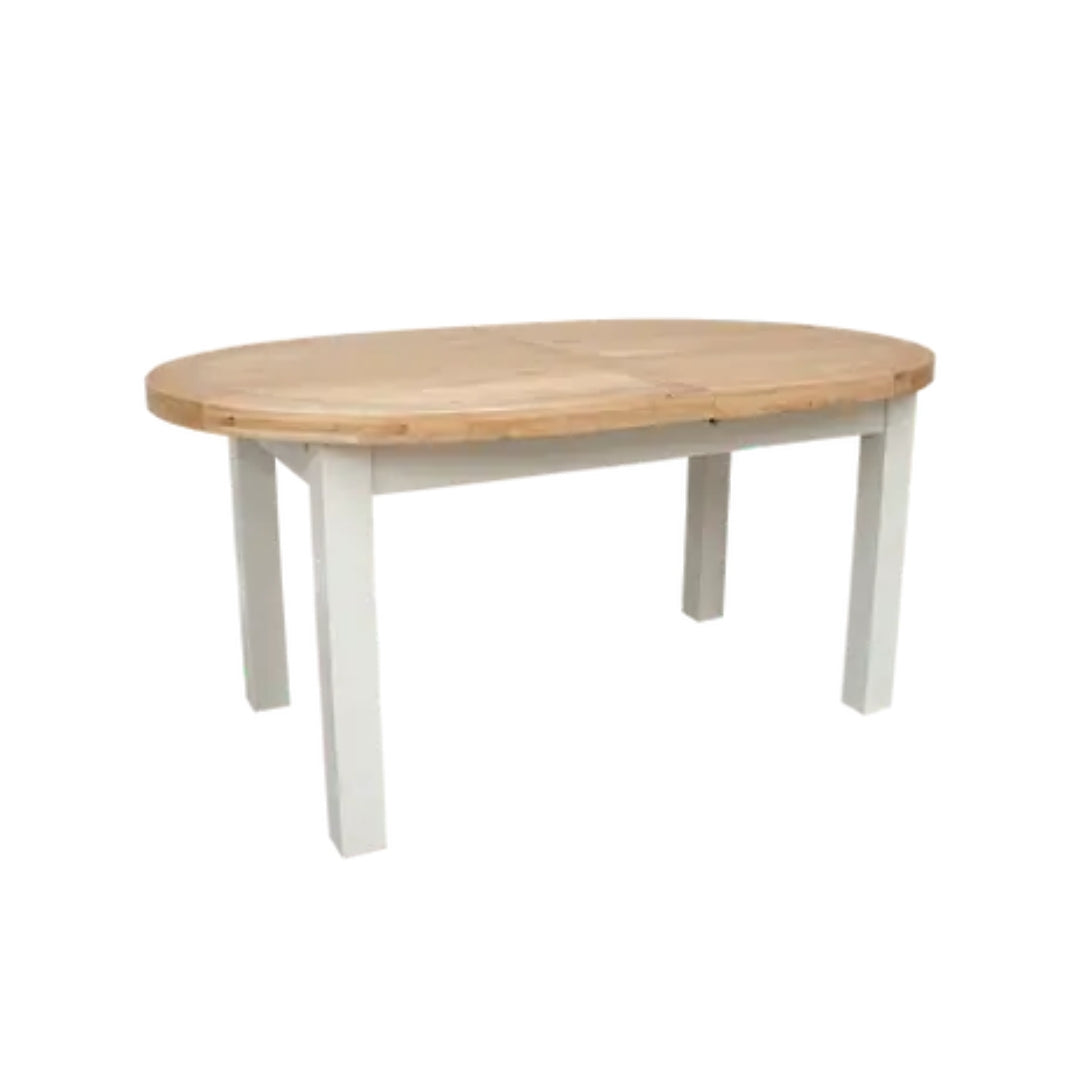 Deluxe Painted Oval Extendable Dining Table