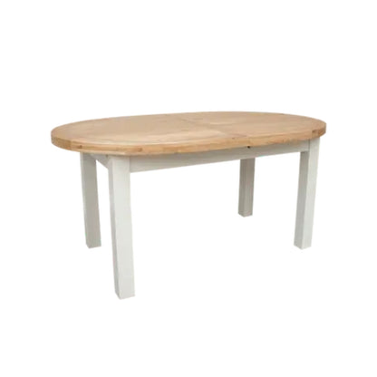 Deluxe Painted Oval Extendable Dining Table