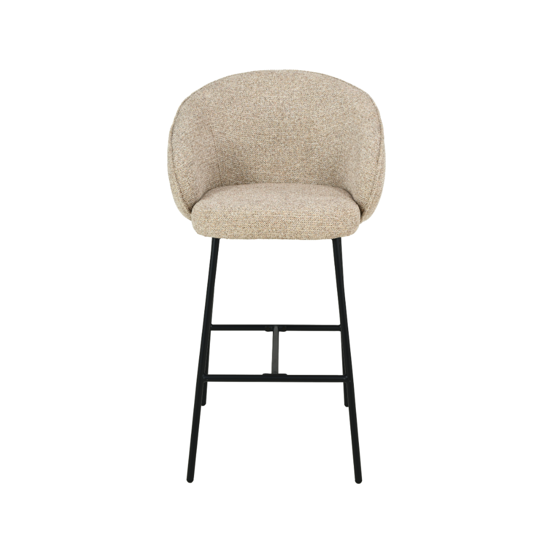 Kelsby Mocha Textured Bar Stool