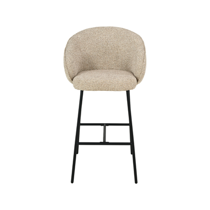 Kelsby Mocha Textured Bar Stool
