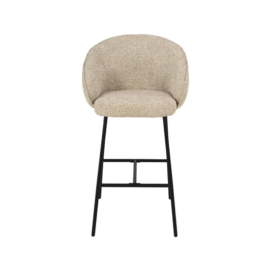 Kelsby Mocha Textured Bar Stool