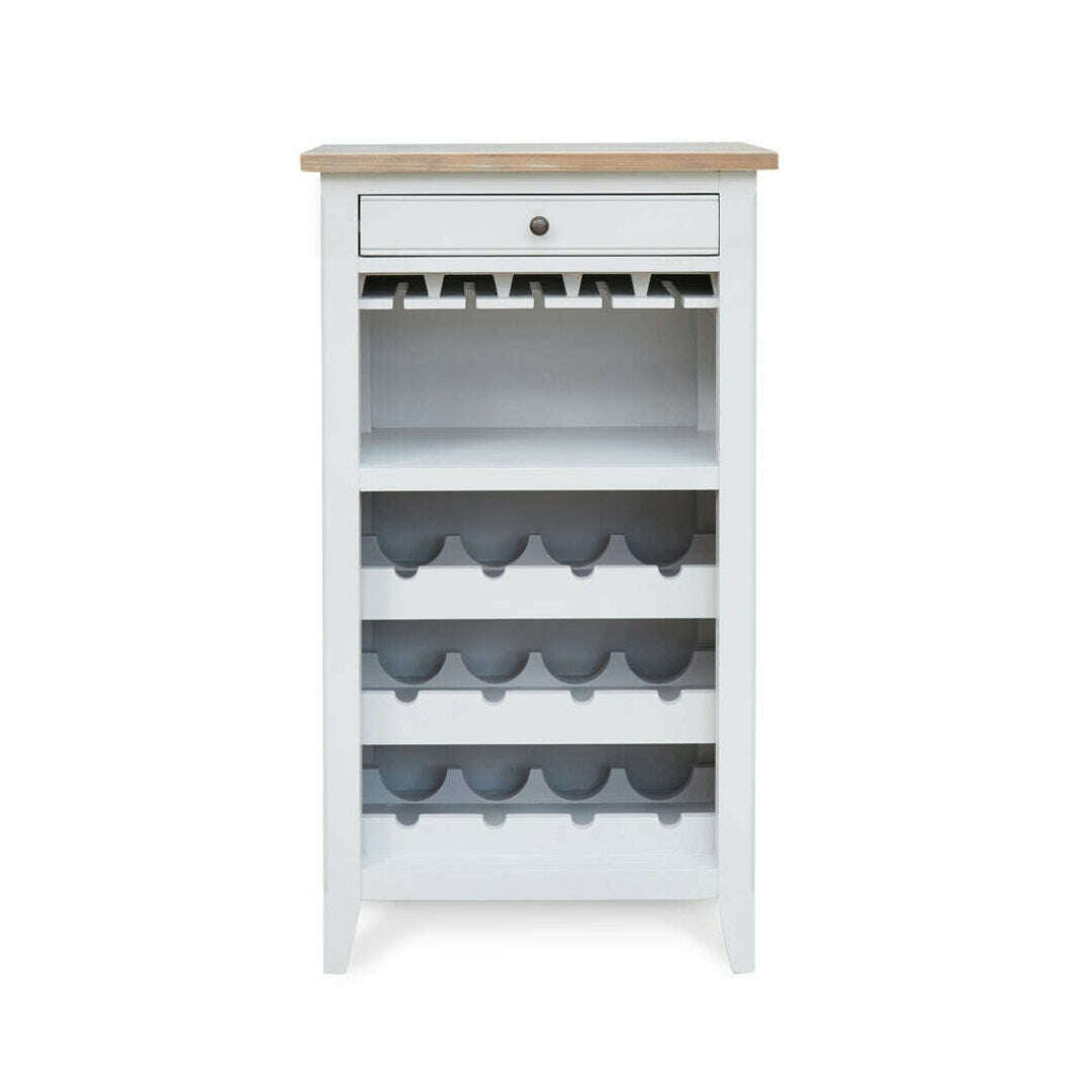 Signature Grey Wine Rack & Glass Storage Cabinet - Wine Racks - Heart of Kitchens