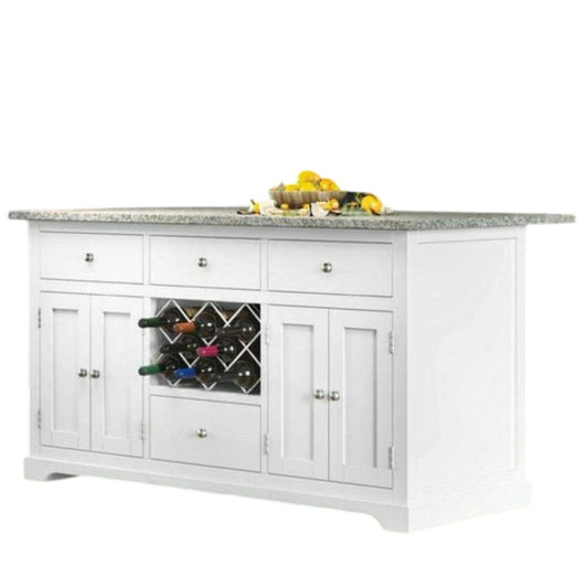 Windham White Painted Large Kitchen Island