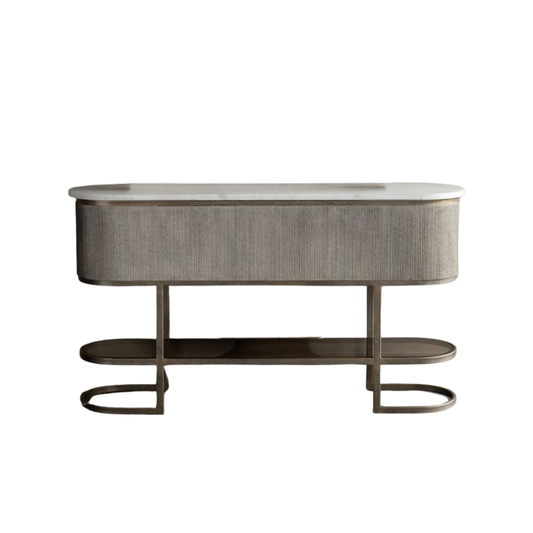 Belvedere Aged Gold Console Table
