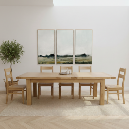 Deluxe Large 8-14 Seater Extendable Oak Dining Table