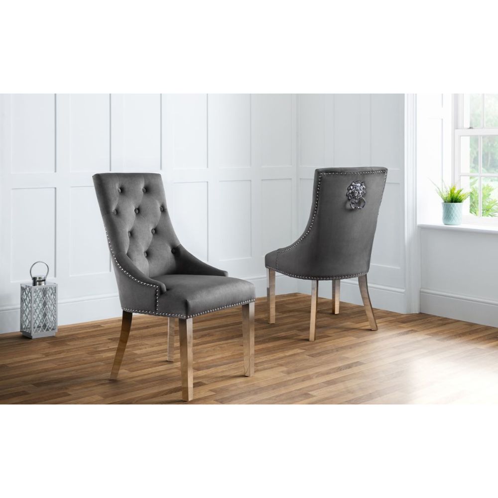 Gladstone Lion Head Dining Chair (Set of 2)