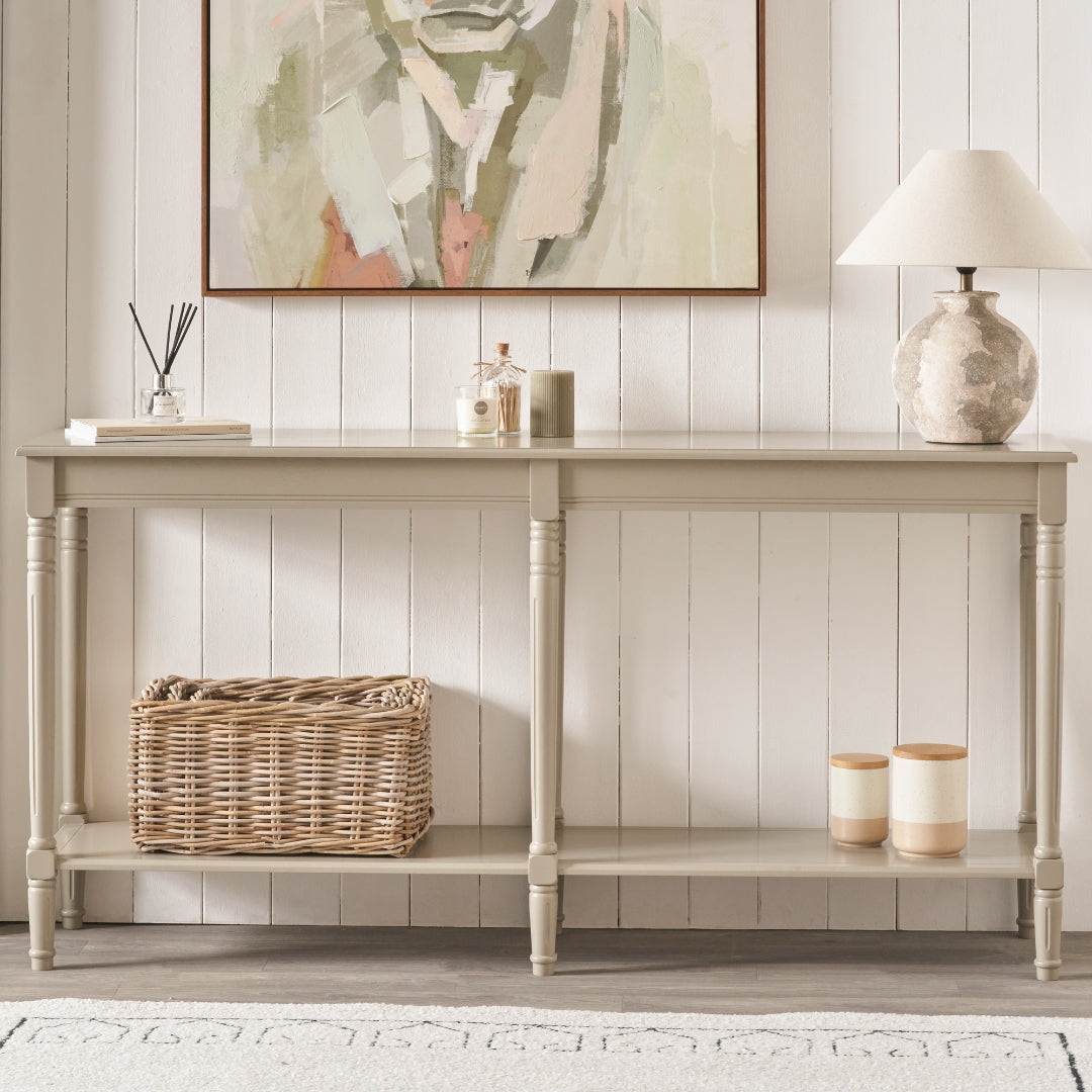 Heritage Pine Wood Large Console Table