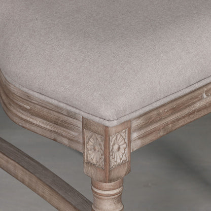 Louis Birch Wood Square Back Dining Chair