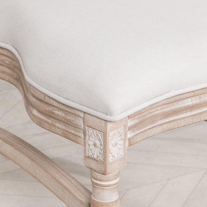 Louis Birch Wood Upholstered Dining Chair