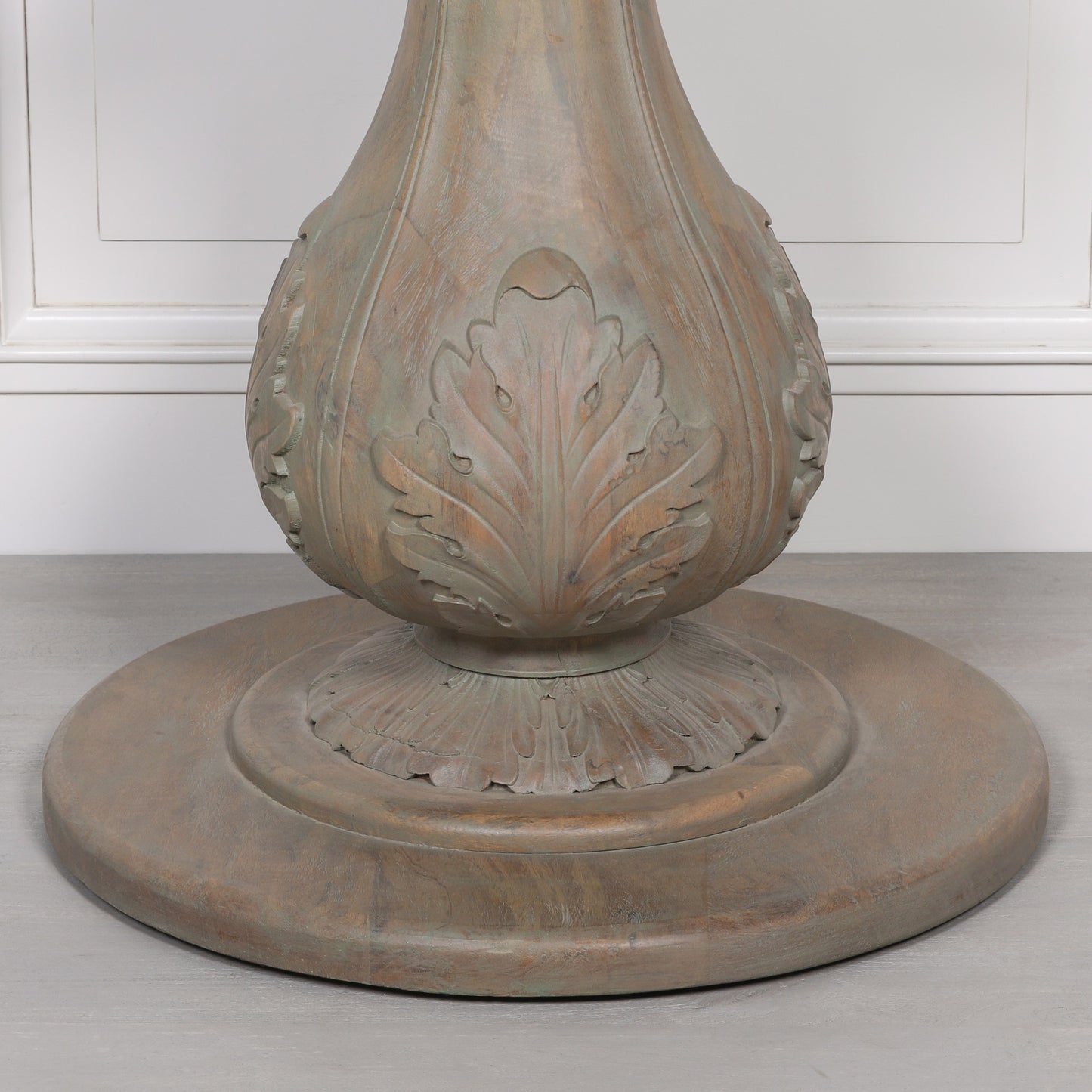Acorn 150cm Round Rustic Washed Wood Dining Table