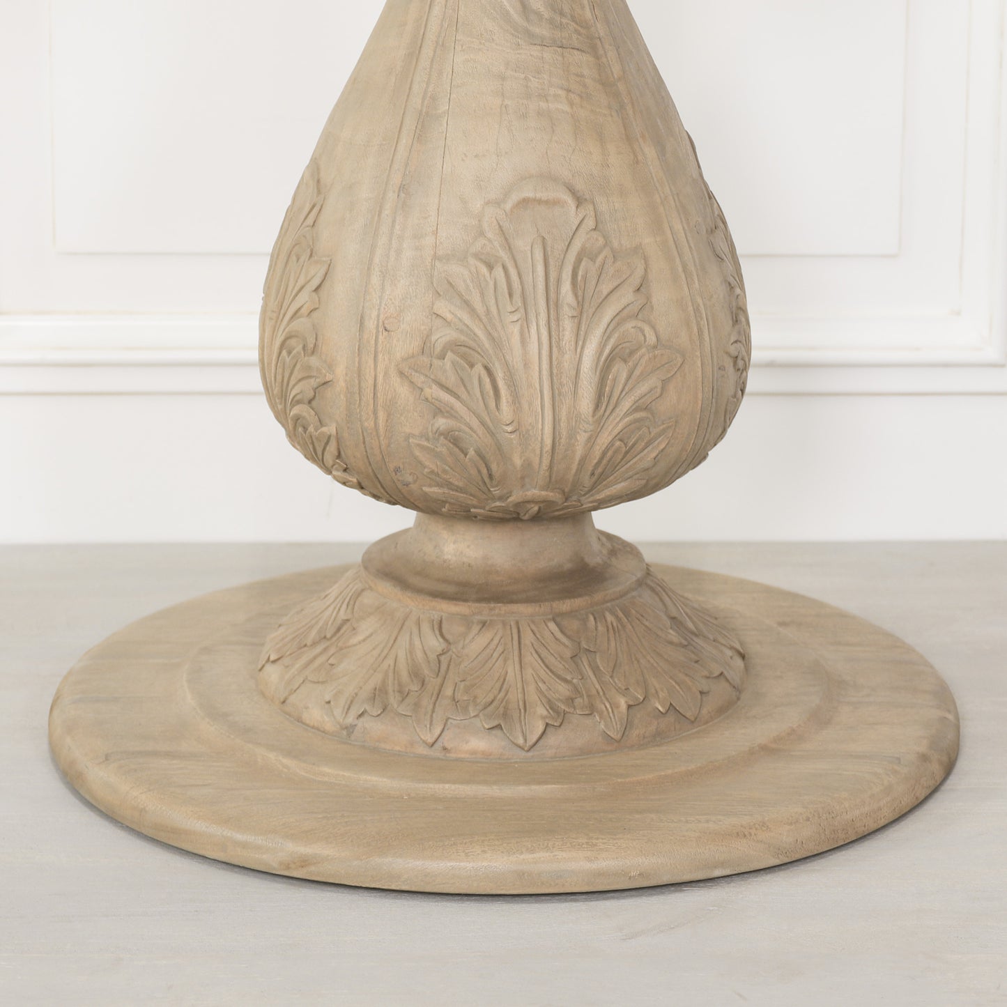 Acorn 150cm Rustic Light Wood Round Dining Table
