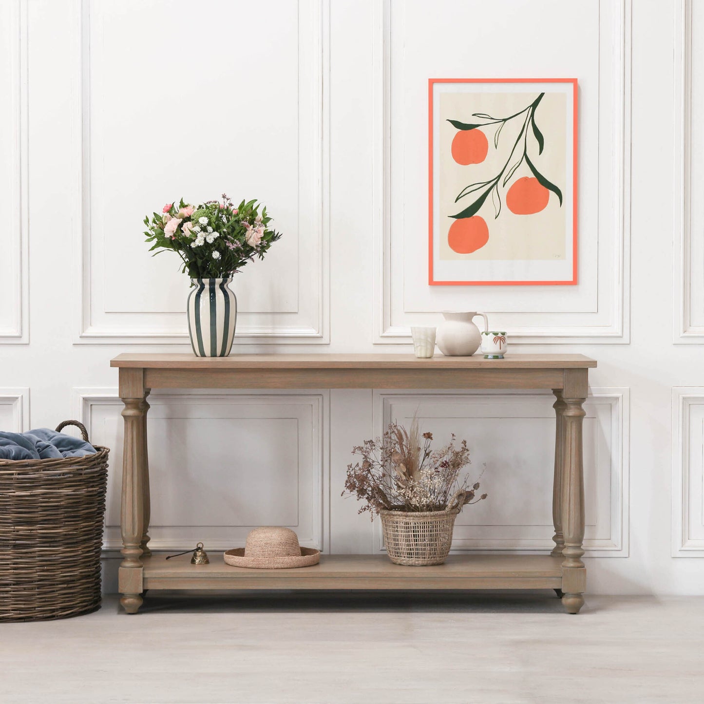 Arbouré White Cedar Farmhouse Console Table