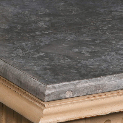 Arbouré Painted White Cedar Console Table with Stone Top