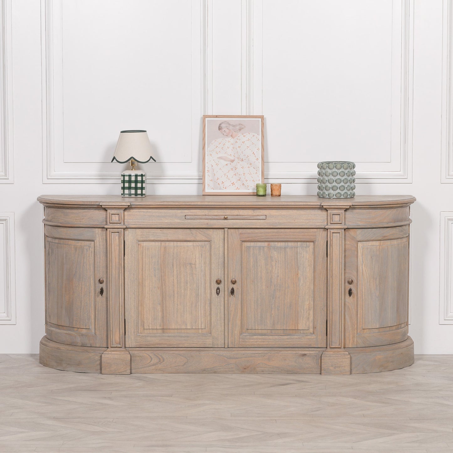 Arbouré Large Rustic White Cedar Buffet Sideboard