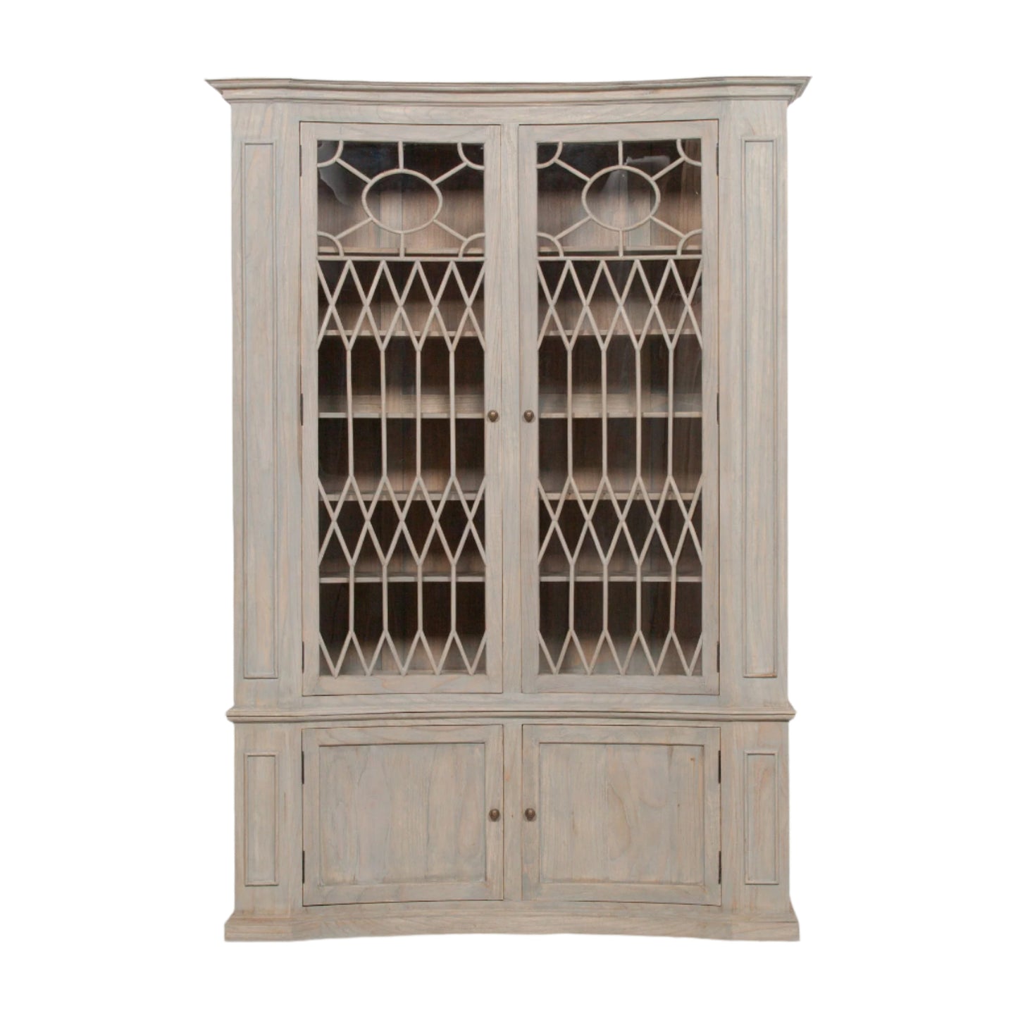 Arbouré White Cedar Concave Display Cabinet