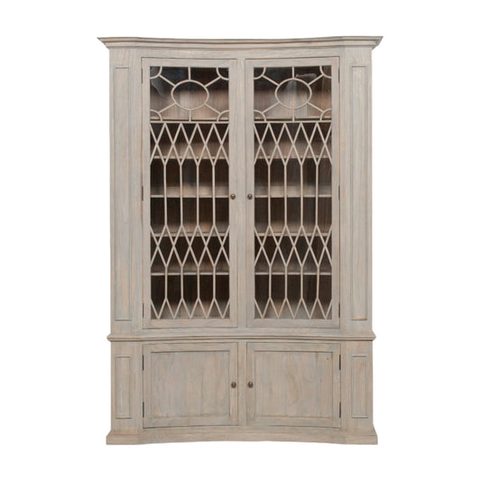 Arbouré White Cedar Concave Display Cabinet