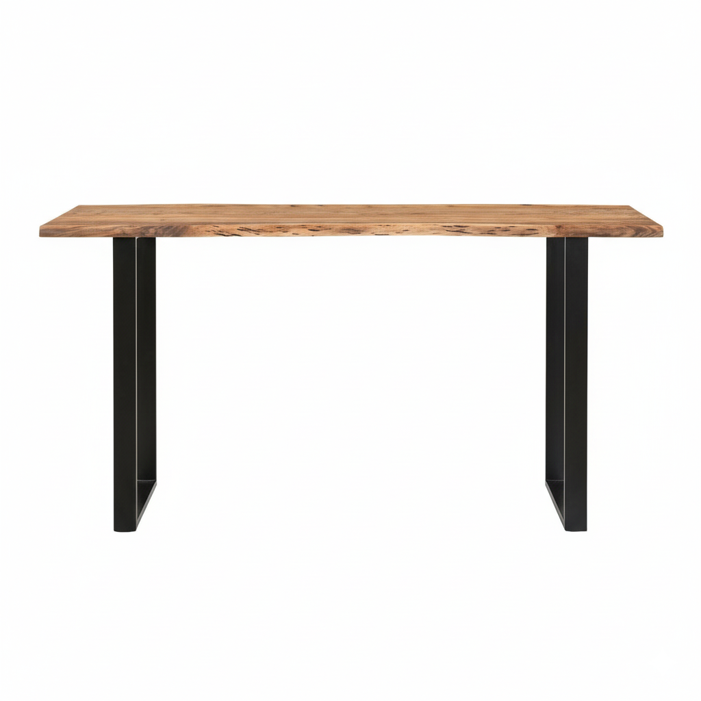 Live Edge Acacia Wood Large Bar Table