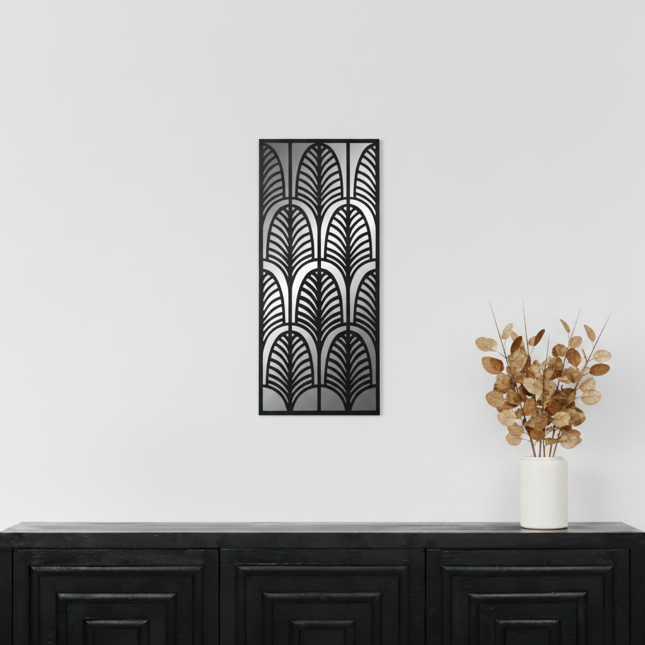Metal Rectangular Mirrored Wall Art