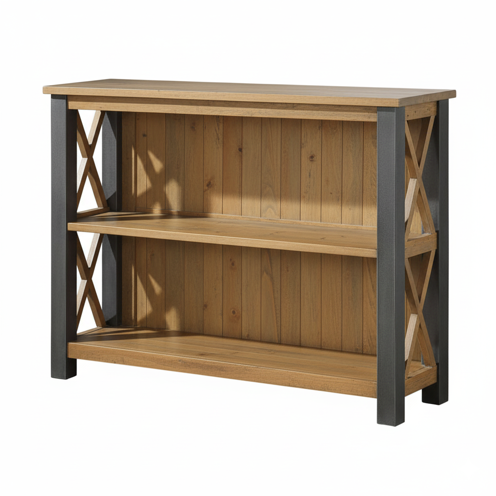 Urban Elegance Reclaimed Low Bookcase