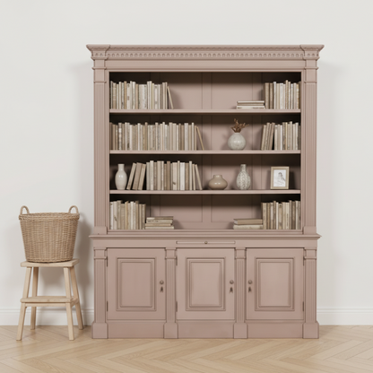 Elden Painted Mahogany Bookcase Display Cabinet