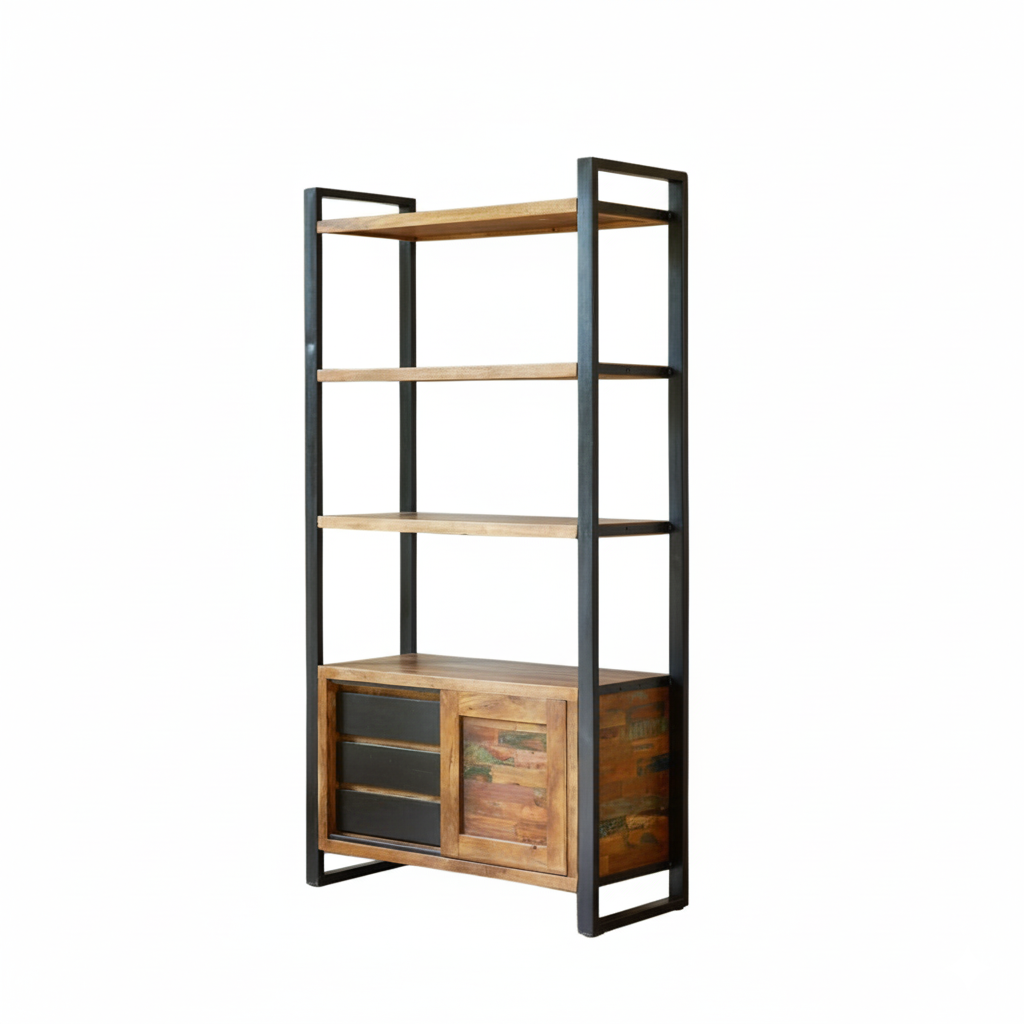 Urban Chic Large Bookcase with Storage