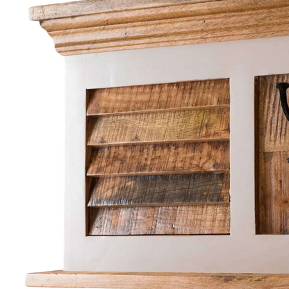 Alfie Wood Shoe Rack & Hanger Wall Hook Set