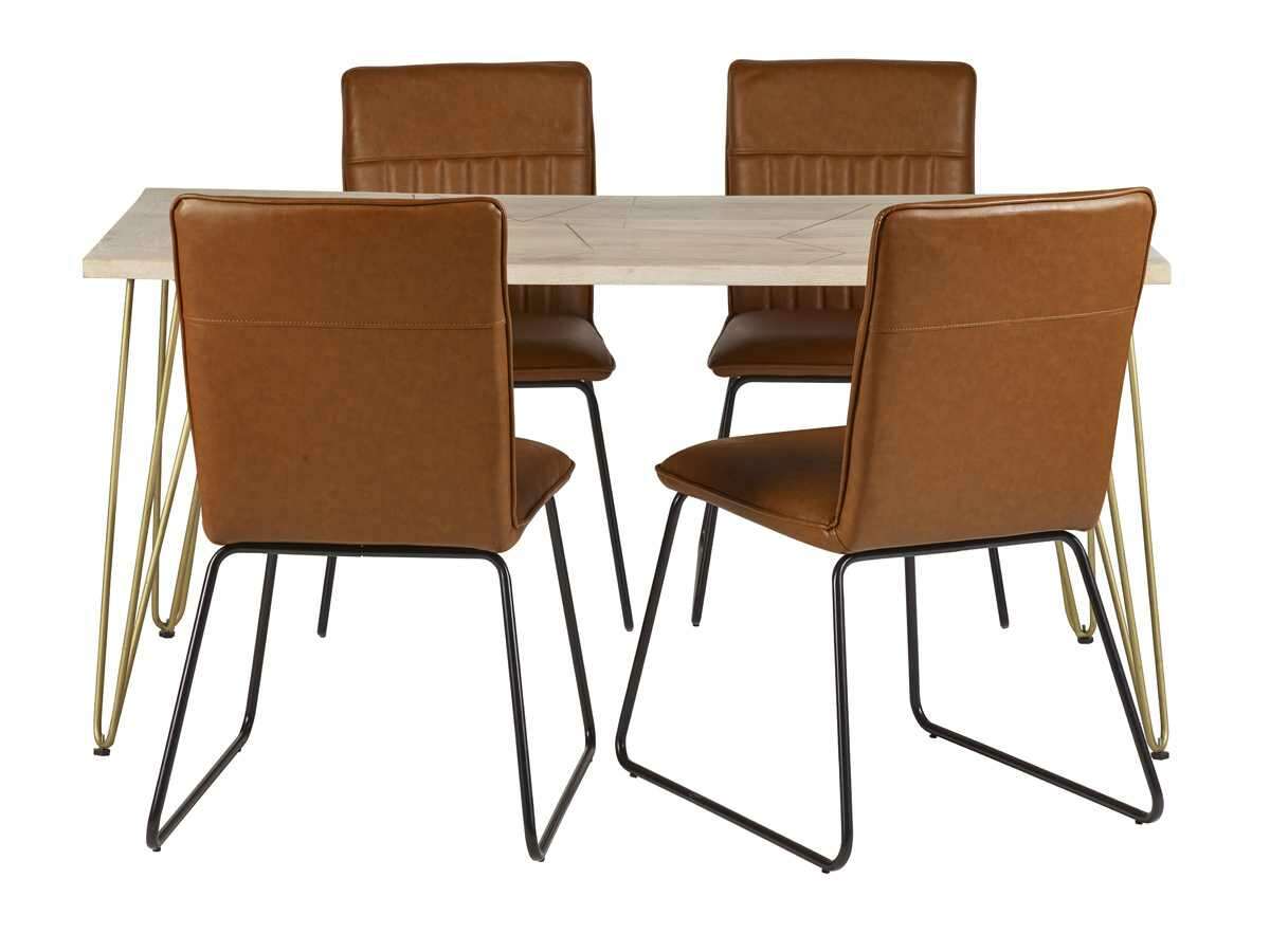 Amalfi Light Gold Dining Table