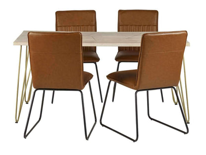 Amalfi Light Gold Dining Table