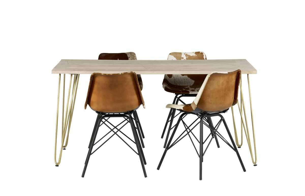 Amalfi Light Gold Dining Table