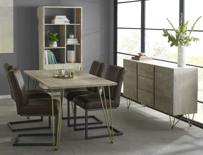 Amalfi Light Gold Dining Table