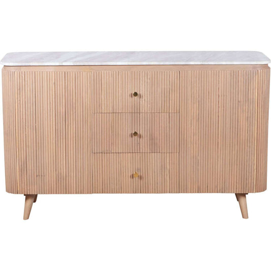 Stonebrook Mango Wood & Marble Sideboard