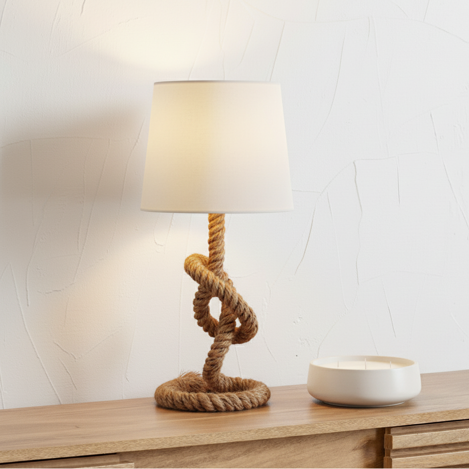 Martindale Rope Knot and Jute Table Lamp