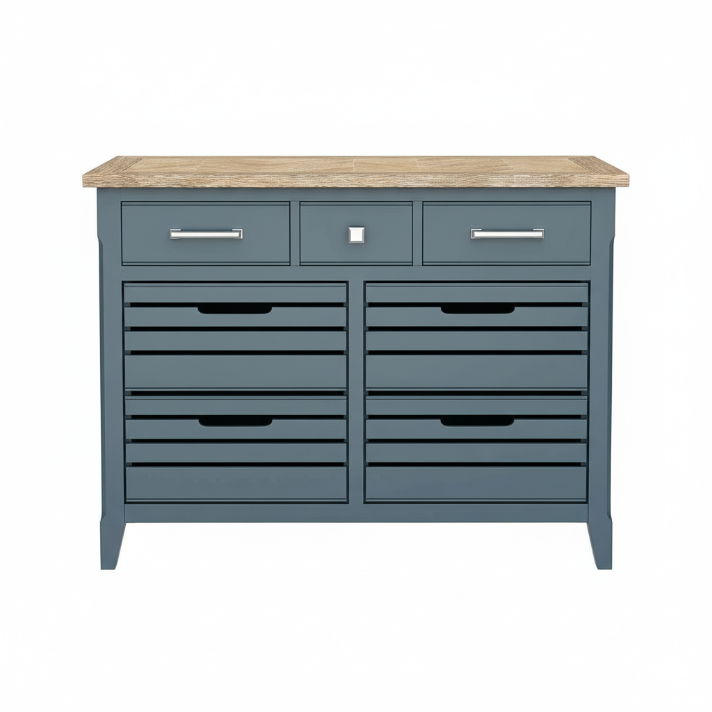 Signature Blue Oak Top Sideboard