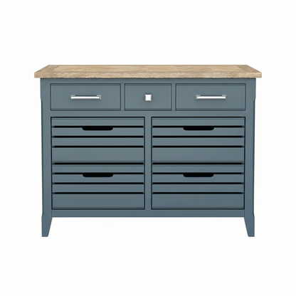Signature Blue Oak Top Sideboard