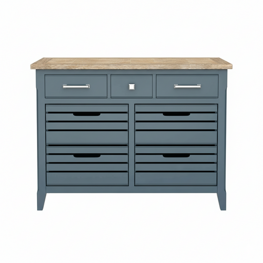 Signature Blue Oak Top Sideboard